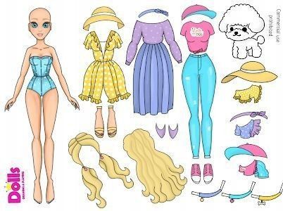 Paper Doll Printable – Free UK Dress-Up Templates for Kids & Crafts