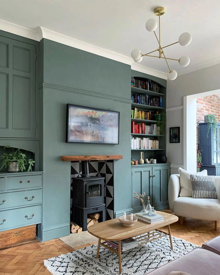 Green Smoke Living Room Ideas for a Cosy, Timeless Interior